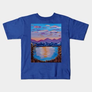 Autumn Sunset in Montana Kids T-Shirt